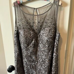 Silver Evening Gown